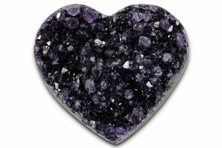 Dark Purple Amethyst Heart - Uruguay #343698